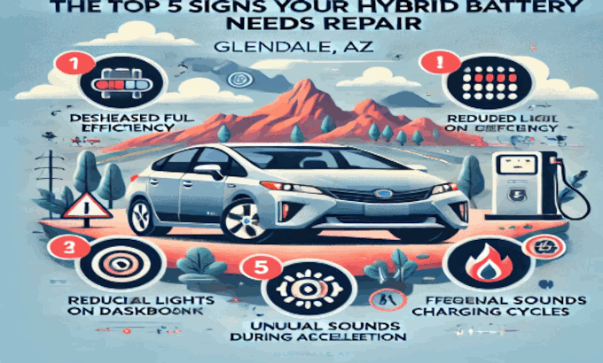 Top 5 Signs Your Hybrid Battery Needs Repair in Glendale