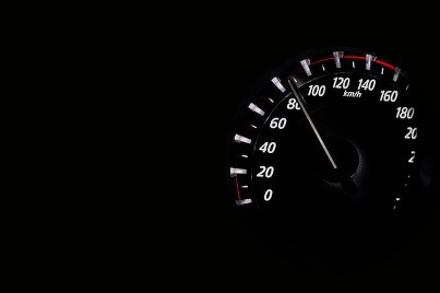 Revving Car speedometer